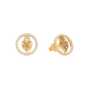boucles d’oreilles semi précieuses cœur de viana