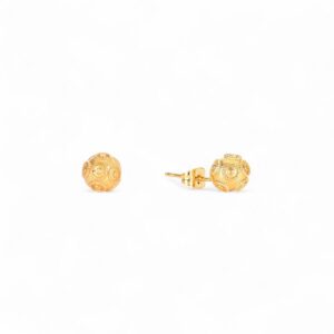 boucles d'oreilles en plaqué or bola de viana 8mm gb ref.: e3408 8mm